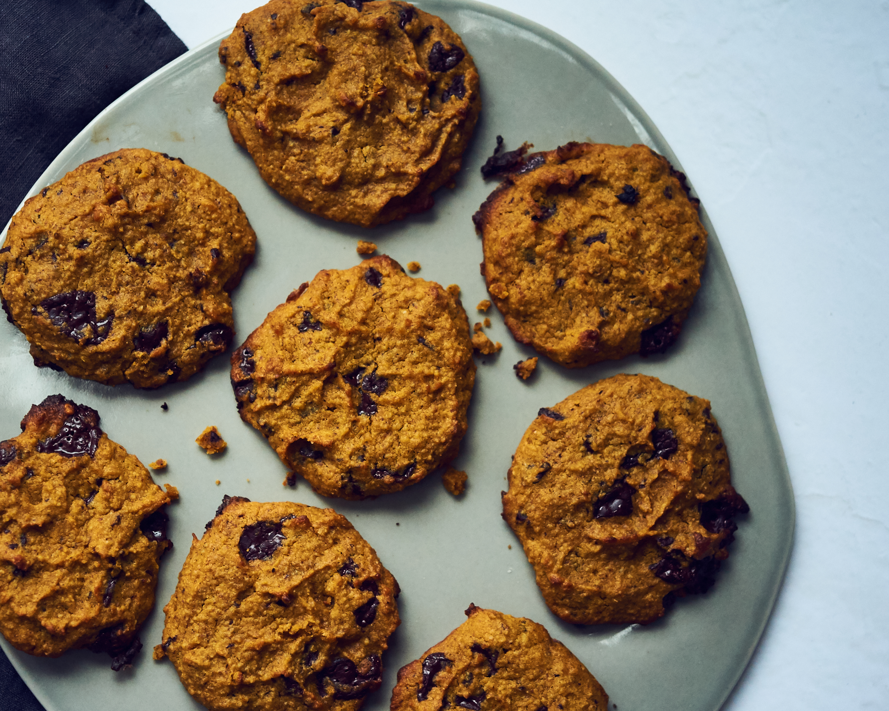 These pumpkin cookies are grain free and made with almond flour and almond butter. They are gluten fee and healthy for the paleo diet.