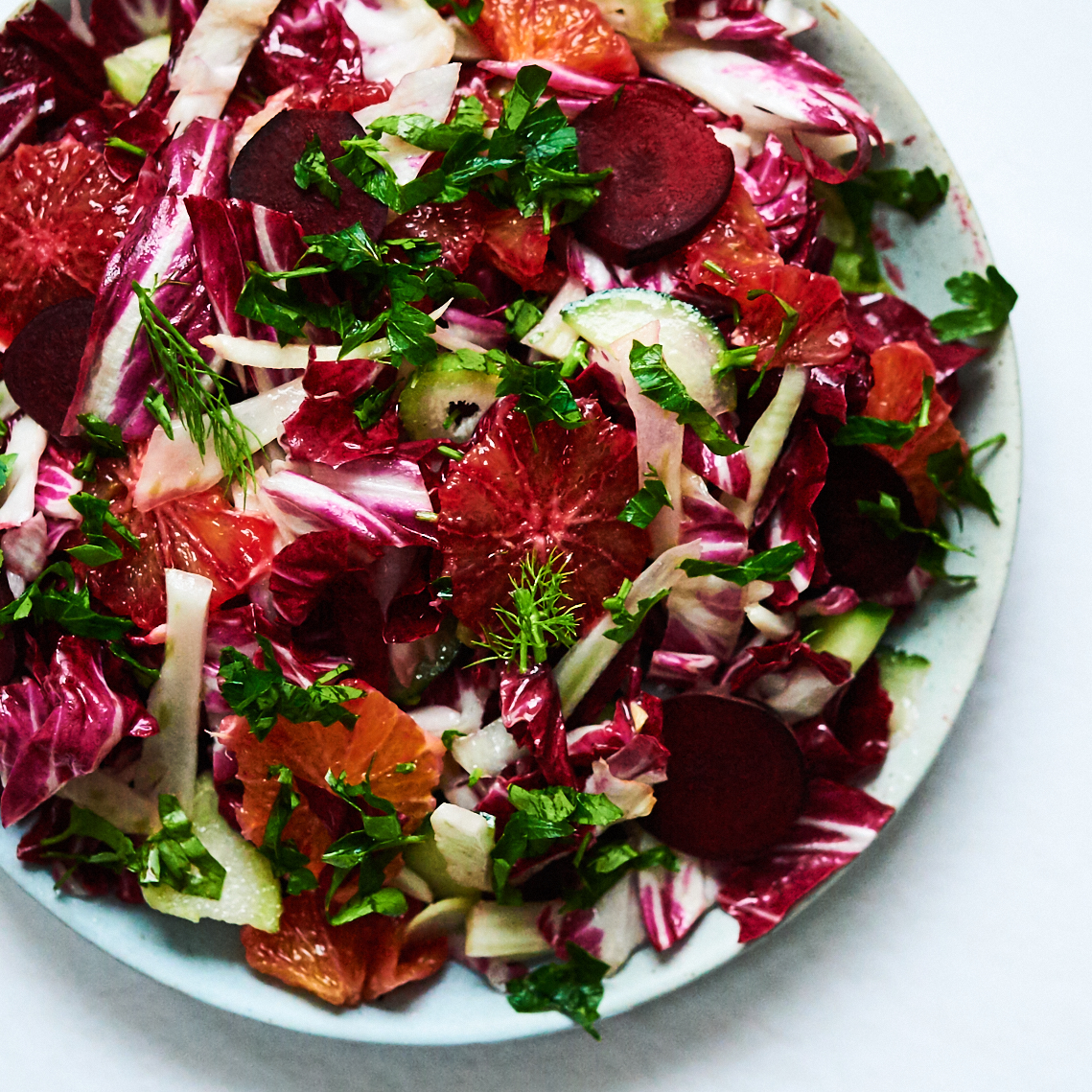Winter Radicchio, Blood Orange &amp; Fennel Salad - Living Kitchen Wellness