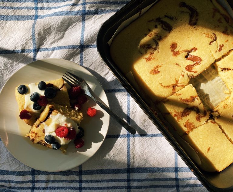 sheetpan pancake bake