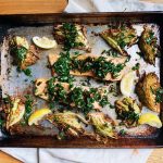 Sheet Pan Salmon with Charred Cabbage