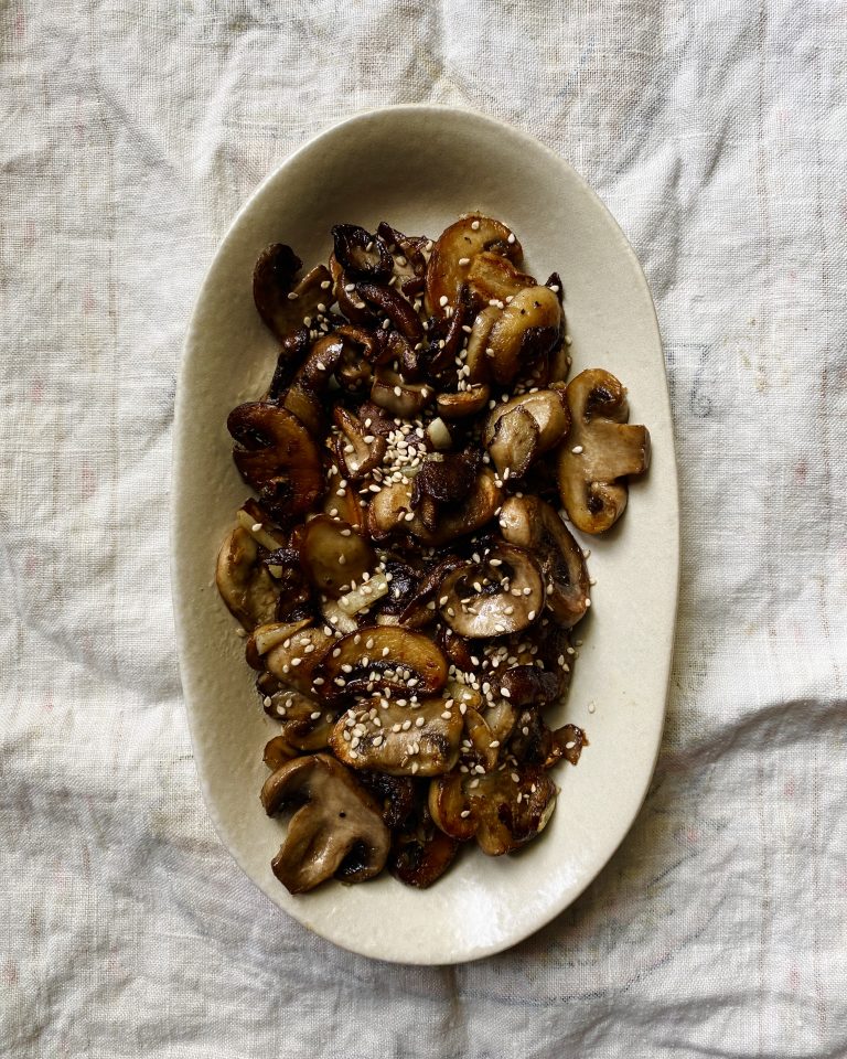 Golden Miso Mushrooms