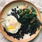 eggs and black beans